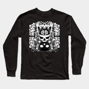 Skull and Brain Long Sleeve T-Shirt